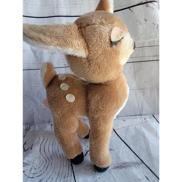 Vintage 1974 R Dakin Bambi Fawn Deer Stuffed Animal Plush 11" Sleepy Eyes Spots - Picture 2 of 8
